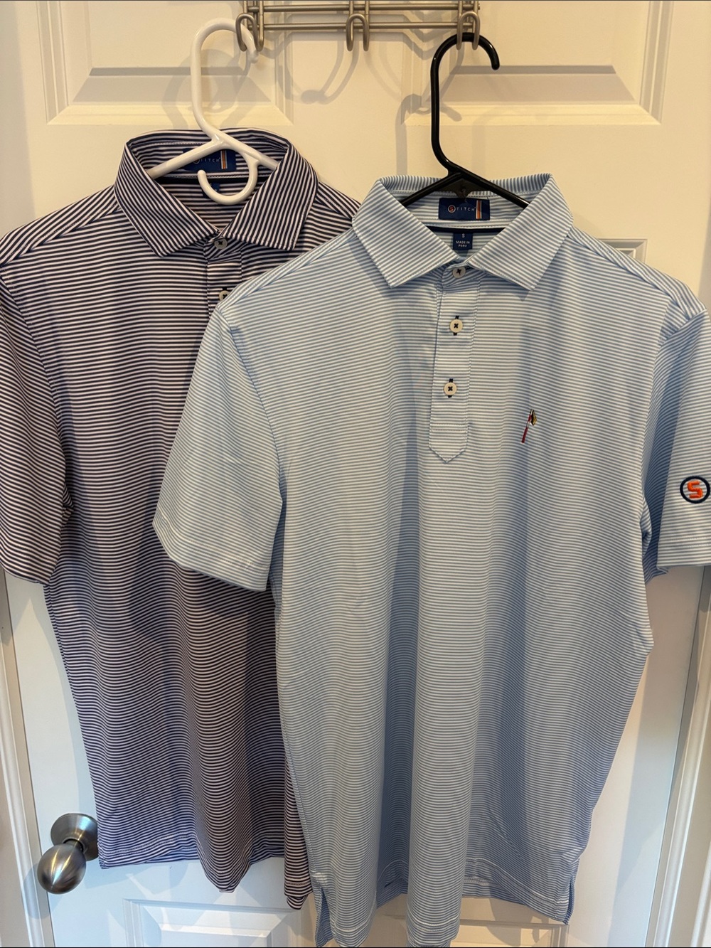 Stitch Men's Short Sleeve Polo - Light Blue